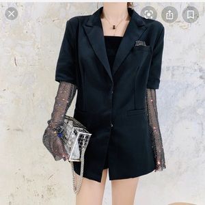Diamond Sleeve Blazer  💎